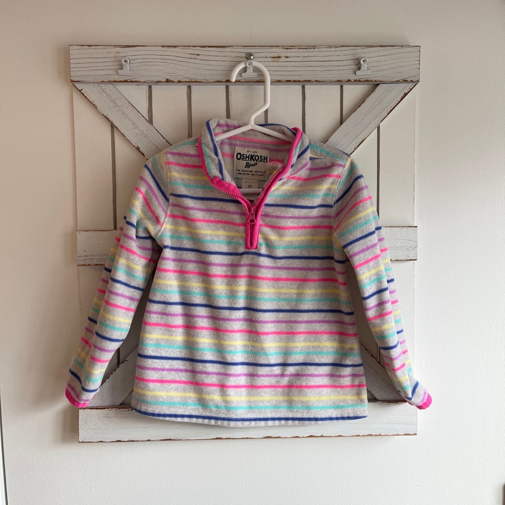 OshKosh Striped Fleece Pullover